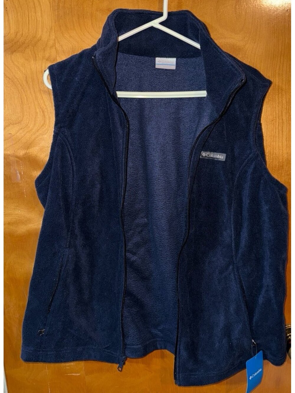 New with tags Columbia navy blue fleece vest size XL